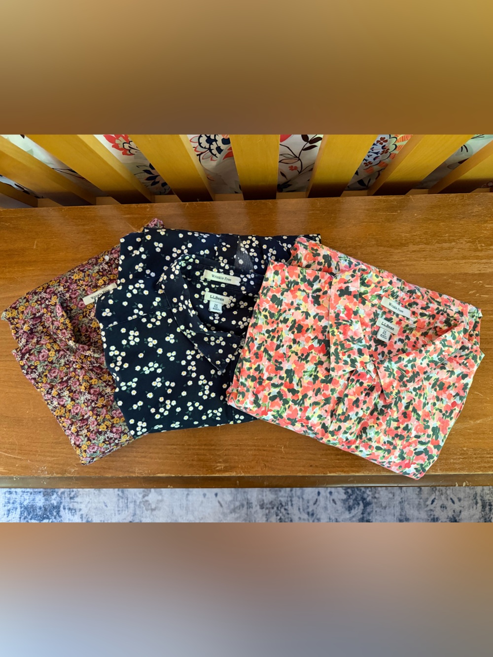L.L. Bean Women’s Plus Wrinkle Free Shirts -  lot of 3